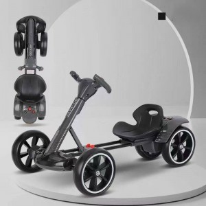 Детский электрокарт складной  Maraton с пультом, EVA-колёса, Bluetooth, музыка, 390 Вт 