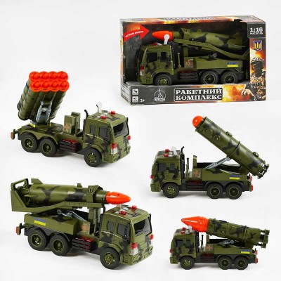 В. техніка 78117 (24) "TK Group", 4 види, “Ракетний комплекс”, звуки, підсвічування, інерція, рухомі елементи, в коробці, ВИДАЄТЬСЯ ТІЛЬКИ МІКС ВИДІВ