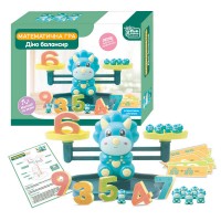гр Балансир "Діно" 27266 (18/2) "4FUN Game Club", мелодії та звуки, 30 карток, 19 динозавриків, 10 цифр, у коробці