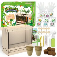 гр Ботанические эксперименты 70228 (6) "4FUN Game Club", грунт, бокс, перчатки, клей, садовые инструменты, термометр, таблички, семена, инструкция, ко