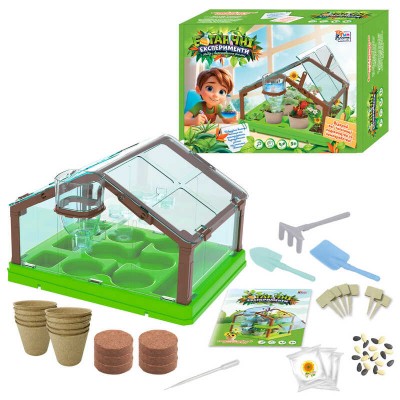 гр Ботанические эксперименты 78522 (12/2) "4FUN Game Club", грунт, теплица, семена, инструменты, в коробке