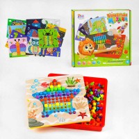 гр Мозаїка 24749 (12/2) "4FUN Game Club", 180 елементів, 12 картинок-шаблонів, у коробці