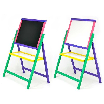 гр Мольберт магнітний обертається "Мася" - кольоровий 150 (10) / Дошка Ш40 * в55см, Підставка Ш55 * в110см / матеріал / сосна.