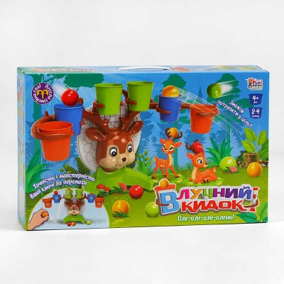 гр Настольная игра "Меткий бросок" 39889 (12) "4FUN Game Club", песочные часы, шарики, стаканчики, в коробке