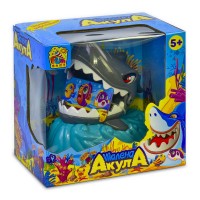 гр Настольная игра "Безумная Акула" 7386 (9) "4FUN Game Club", на батарейках, свет, звук, в коробке
