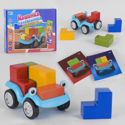 гр Развивающая игра "Машинка - головоломка" UKB-B 0043 (12) "4FUN Game Club", на украинском языке, в коробке