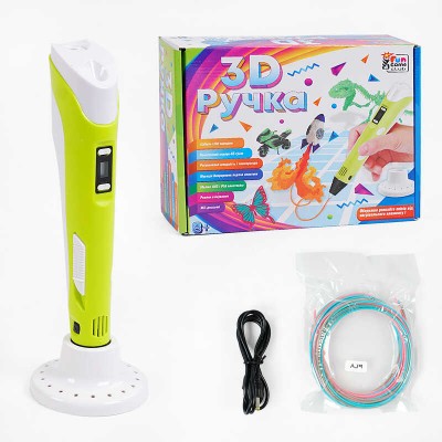 гр Ручка 3D 36182 (12/2) "4FUN Game Club", USB кабель питания, в коробке