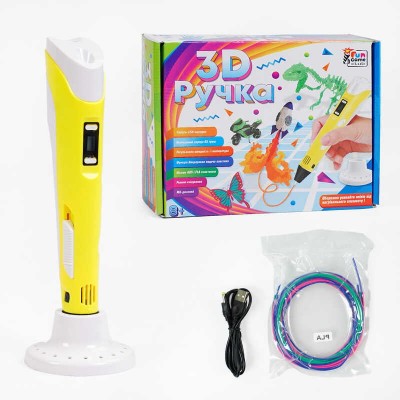 гр Ручка 3D 38923 (12/2) "4FUN Game Club", USB кабель питания, в коробке