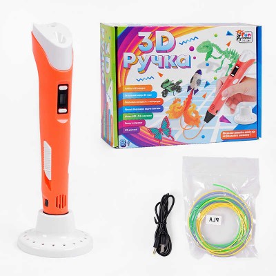 гр Ручка 3D 53184 (12/2) "4FUN Game Club", USB кабель питания, в коробке