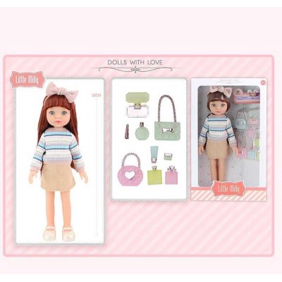 Кукла 91099 I (36) знімний одяг, аксесуари, висота 33 см, в коробці