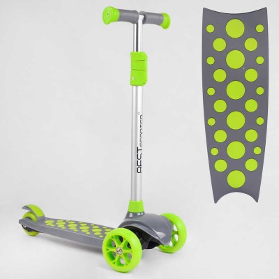 Самокат трехколесный LK-70111 Best Scooter (4) СВЕТ ДЕКИ, КОЛЕС И ДИСКОВ, съемный руль, передние колеса PU 120х35мм, задние колеса PU 80х30мм