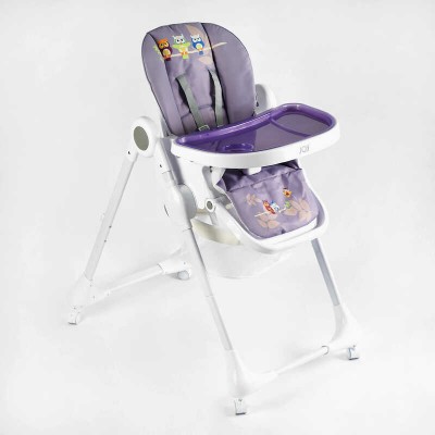Стільчик для годування Joy K-60290 (1) м'який чохол ПВХ, 4 колеса, з'ємний столик, кошик, в коробці