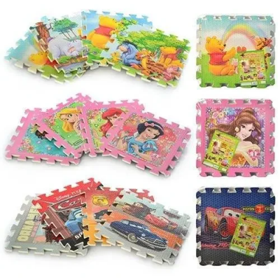 Дитячий гумовий килимок-мат пазли 3 види (M 1321)