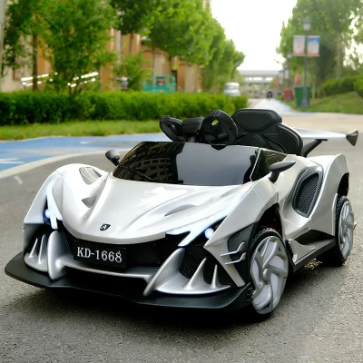 Электромобиль детский одноместный спорткар 4 мотора 45W аккумулятор 12V10AH белый (M 5813EBLR-1)