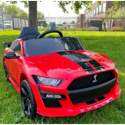 Электромобиль детский одноместный машина Форд Мустанг 2 мотора 35W аккумулятор 12V7AH красный (M 5778EBLR-3)