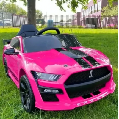 Электромобиль детский одноместный машина Форд Мустанг 2 мотора 35W аккумулятор 12V7AH розовый (M 5778EBLR-8)