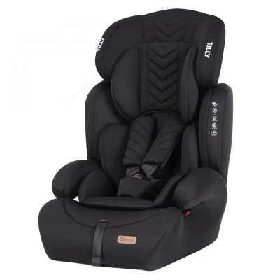 Автокресло детское вес 9-36кг группа 1-2-3 черное TILLY Consul (T-531/4 Black)