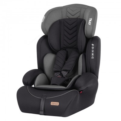 Автокресло детское вес 9-36кг группа 1-2-3 светло-серое TILLY Consul (T-531/4 Light Grey)