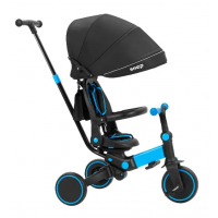 Детский трехколесный велосипед-коляска 3в1 (беговел) для мальчика TILLY SNAP (T-391 синий)