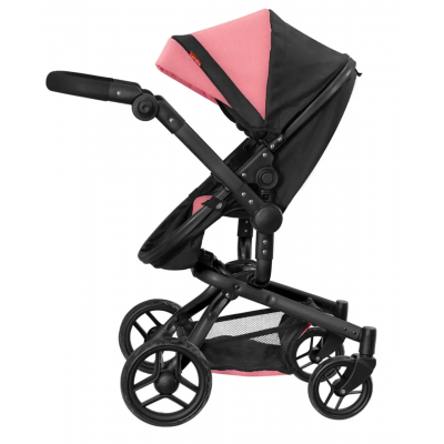 Кукольная коляска-трансформер для кукол 2в1 персиковая Carrello Fortuna (9695)