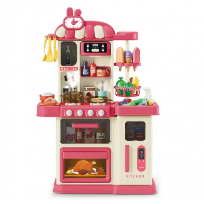 Дитяча ігрова інтерактивна кухня 82 см (47 предметів) червона (G781A)