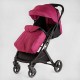 Візок прогулянковий дитячий "JOY" Comfort L-20115 (1) колір Рожевий, рама сталь з алюмінієм, футкавер, підсклянник, телескопічна ручка