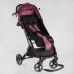 Візок прогулянковий дитячий "JOY" Comfort L-30201 (1) колір фіолетовий, рама сталь з алюмінієм, футкавер, підсклянник, телескопічна ручка