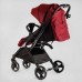 Візок прогулянковий дитячий "JOY" Comfort L-52304 (1) колір Червоний, рама сталь з алюмінієм, футкавер, підсклянник, телескопічна ручка
