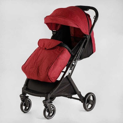 Візок прогулянковий дитячий "JOY" Comfort L-52304 (1) колір Червоний, рама сталь з алюмінієм, футкавер, підсклянник, телескопічна ручка