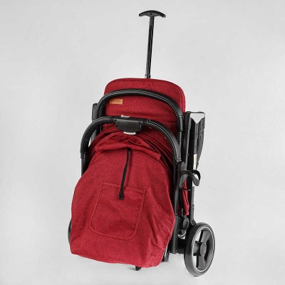 Візок прогулянковий дитячий "JOY" Comfort L-52304 (1) колір Червоний, рама сталь з алюмінієм, футкавер, підсклянник, телескопічна ручка