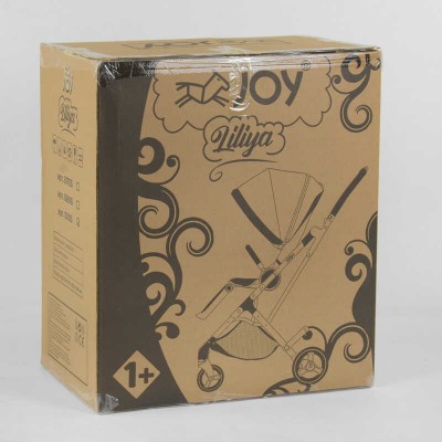Тележка прогулочная детская "JOY" Liliya 61755 (1) цвет ЧЕРНЫЙ, футкавер Тележка прогулочная детская "JOY" Liliya 61755 (1) цвет ЧЕРНЫЙ, футкавер