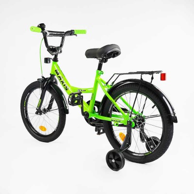 Велосипед 18" дюймів 2-х колісний "CORSO" MAXIS CL-18123 (1) ручний гальмо, дзвіночок, додаткові колеса, ЗІБРАНЬ НА 75, в коробці Велосипед 18" дюймів 2-х колісний "CORSO" MAXIS CL-18123 (1) ручний гальмо, дзвіночок, додаткові колеса, ЗІБРАНЬ НА 75, в коробці