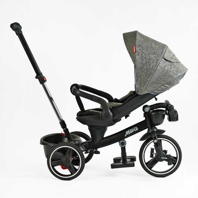 Велосипед 9155 / 318-82 BestTrike "Marco" (1) поворотне сидіння, складне руль, колеса з прогумованим PU, кошик, телескопічна ручка, фара музична