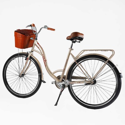 Велосипед міський Corso «FORTUNA» 28`` FR-28305 + КІШКА (1) одношвидкісний, сталева рама 20``, кошик, багажник Велосипед міський Corso «FORTUNA» 28`` FR-28305 + КІШКА (1) одношвидкісний, сталева рама 20``, кошик, багажник