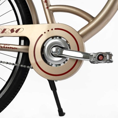 Велосипед міський Corso «FORTUNA» 28`` FR-28305 + КІШКА (1) одношвидкісний, сталева рама 20``, кошик, багажник Велосипед міський Corso «FORTUNA» 28`` FR-28305 + КІШКА (1) одношвидкісний, сталева рама 20``, кошик, багажник