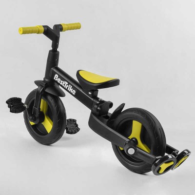 Велосипед-трансформер Best Trike 58195 (1) колеса PU 10'', родительская ручка, съемные педали Велосипед-трансформер Best Trike 58195 (1) колеса PU 10'', родительская ручка, съемные педали