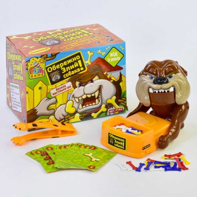 гр Настольная игра "Осторожно! Злой пес" 7144 (12) "4FUN Game Club" на батарейке, в коробке