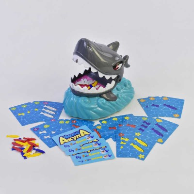гр Настольная игра "Безумная Акула" 7386 (9) "4FUN Game Club", на батарейках, свет, звук, в коробке