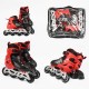 Ролики детские раздвижные размер 30-33 (красный), PVC-колёса со светом Best Roller 40082