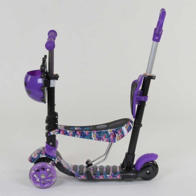 Самокат 5в1 19870 (1) Best Scooter, АСТРАКЦИЯ, PU колеса, ПОДСВЕТКА КОЛЕС, в коробке