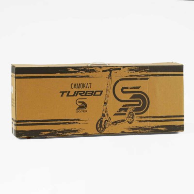 Самокат Skyper "Turbo" TR-91140 (4) стальная рама, ручной дисковый тормоз, диаметр PU колес - 200мм, 2 амортизатора, в коробке
