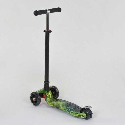 Самокат А 25462 /779-1317 MAXI "Best Scooter" (1) пластмасовий, 4 колеса PU, СВІТЛО, трубка керма алюмінієва, d=12см, в коробці