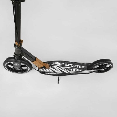 Самокат алюминиевый "Best Scooter" 14268(2) колеса PU, ФАРА, зажим руля, d передних колес - 230мм, задних колес 200мм, 1 амортизатор передний