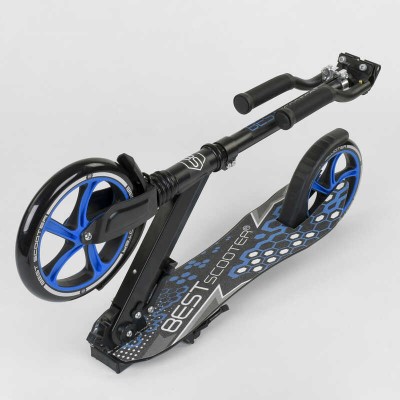 Самокат двухколесный 49716 (2) Best Scooter, ЧЕРНЫЙ, зажим руля, переднее колесо PU - 22 см, заднее колесо PU - 20 см, 1 амортизатор, в коробке Самокат двухколесный 49716 (2) Best Scooter, ЧЕРНЫЙ, зажим руля, переднее колесо PU - 22 см, заднее колесо PU - 20 см, 1 амортизатор, в коробке