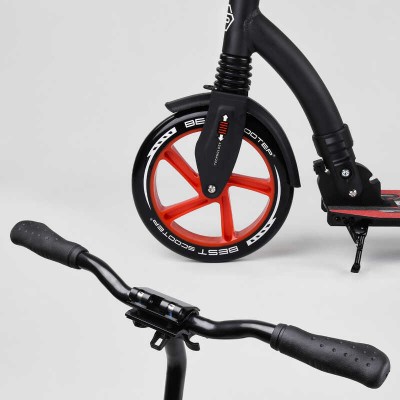 Самокат двоколісний Best Scooter 40860 (4) колеса PU - переднє 23 см, заднє - 20 см, 1 амортизатор, широке кермо, затискач керма, в коробці Самокат двоколісний Best Scooter 40860 (4) колеса PU - переднє 23 см, заднє - 20 см, 1 амортизатор, широке кермо, затискач керма, в коробці
