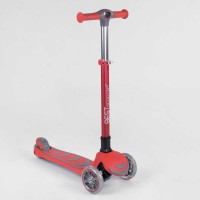 Самокат трехколесный 92606 (4) Best Scooter, КРАСНЫЙ, складной алюминиевый руль, 4 колеса PU со светом, d=12 см Самокат трехколесный 92606 (4) Best Scooter, КРАСНЫЙ, складной алюминиевый руль, 4 колеса PU со светом, d=12 см