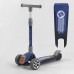 Самокат триколісний RS-8999 (6) Best Scooter, СИНІЙ, складане алюмінієве кермо, 3 колеса PU зі світлом, d=120*50мм