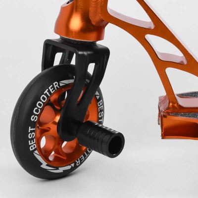 Самокат трюковий 53880 Best Scooter (4) HIC-система, ПЕГІ, алюмінієвий диск та дека, АНОДОВАНЕ фарбування, колеса PU, d=110мм, ширина керма - 60 см