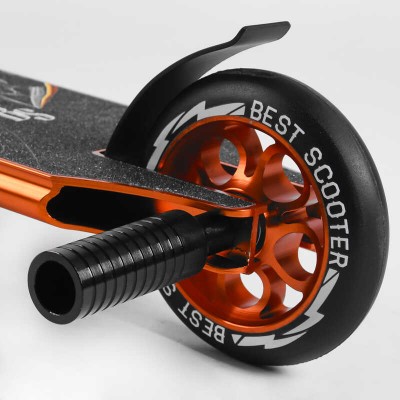 Самокат трюковий 53880 Best Scooter (4) HIC-система, ПЕГІ, алюмінієвий диск та дека, АНОДОВАНЕ фарбування, колеса PU, d=110мм, ширина керма - 60 см