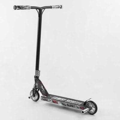 Самокат трюковий Best Scooter BS-77101 (4) HIC-система, ПЕГІ, алюмінієвий диск та дека з ПРИНТОМ, колеса PU, d=110мм, ширина керма - 60 см, в коробці